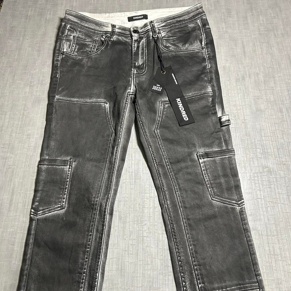We Are Kindred Gray & Black Denim Jeans Men's Size 30x32